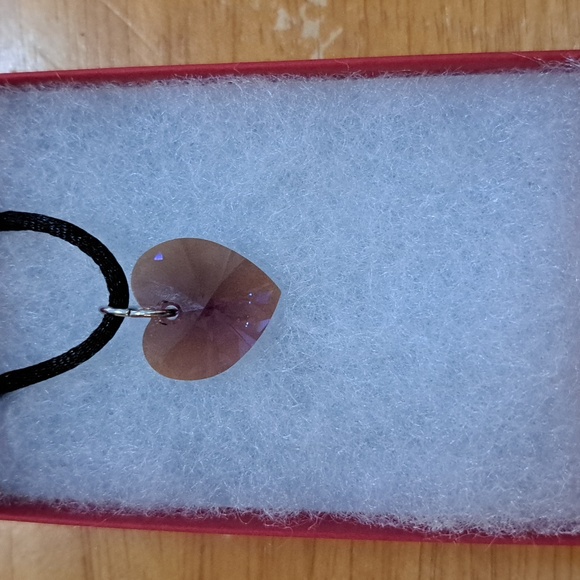 Jewelry - Evening Sunset Crystal Heart Necklace